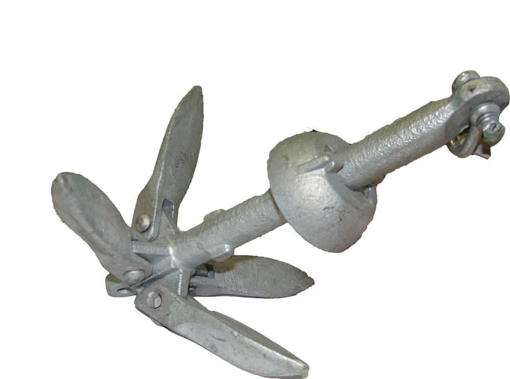 Якорь для лодки, складной 15кг Тип В оцинкованная сталь - купить с ...