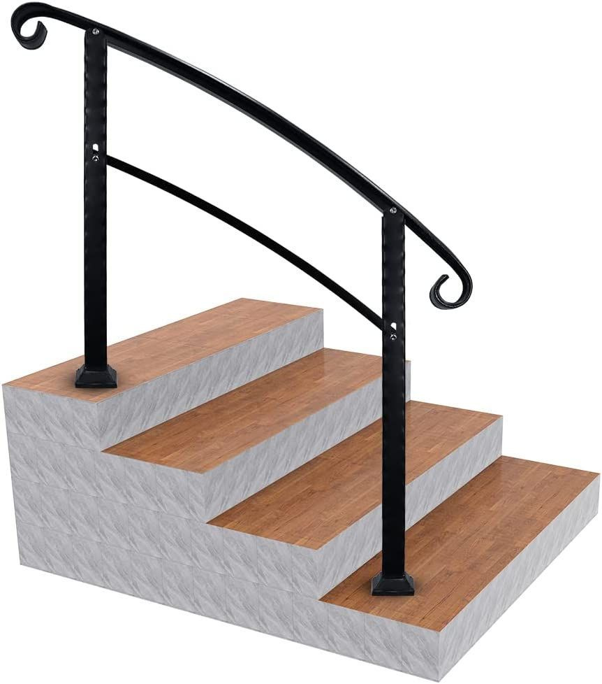 Прочные лестничные перила, от 1 до 4 ступеней, матовые поручни из ...