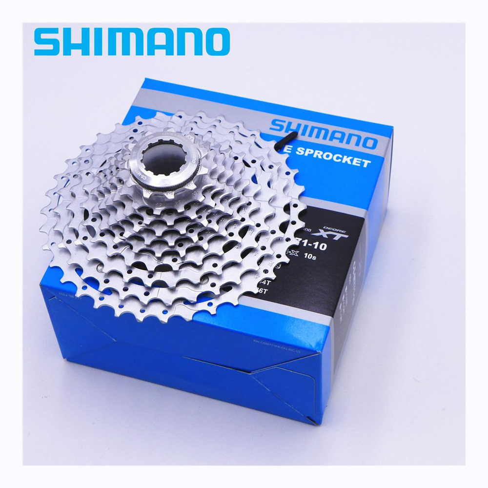 Кассета SHIMANO Deore XT M771, 10ск, 11-34T, алюминиевый паук, сделано ...
