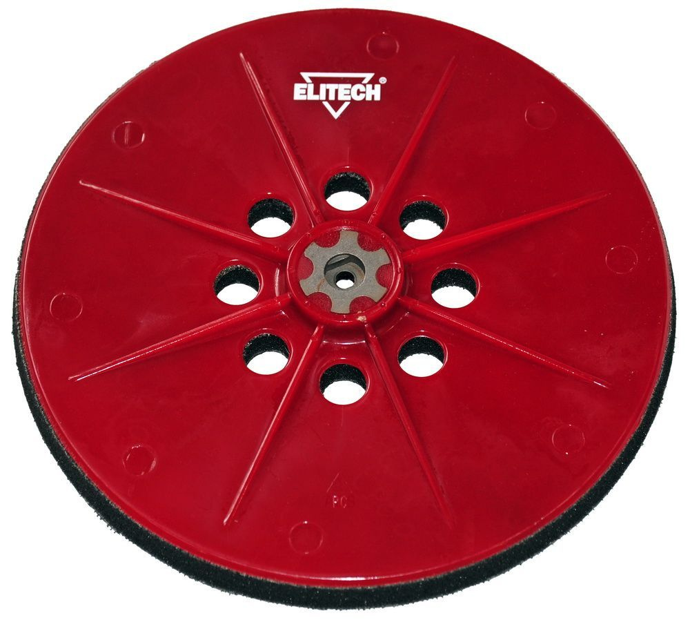 Тарелка шлифовальная Elitech для МШС 1923Э типа Жираф, 225 мм, мягкая ...