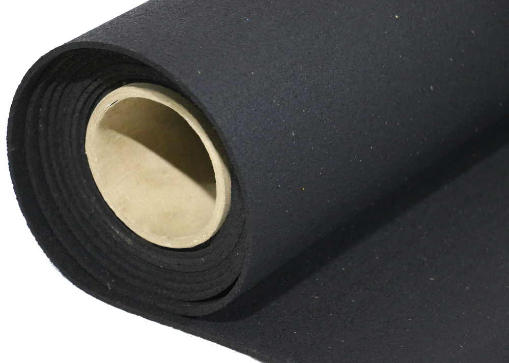 Резиновый коврик из крошки 1000 кг/м3, 12 мм, черный 1500х1220 мм  #1
