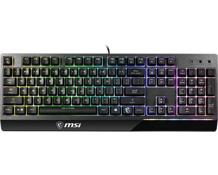 Клавиатура проводная Gaming Keyboard MSI VIGOR GK30, RGB подстветка, водостойкая  #1