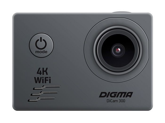 Экшн-камера Digma DiCam 300 серый купить по выгодной цене в интернет ...
