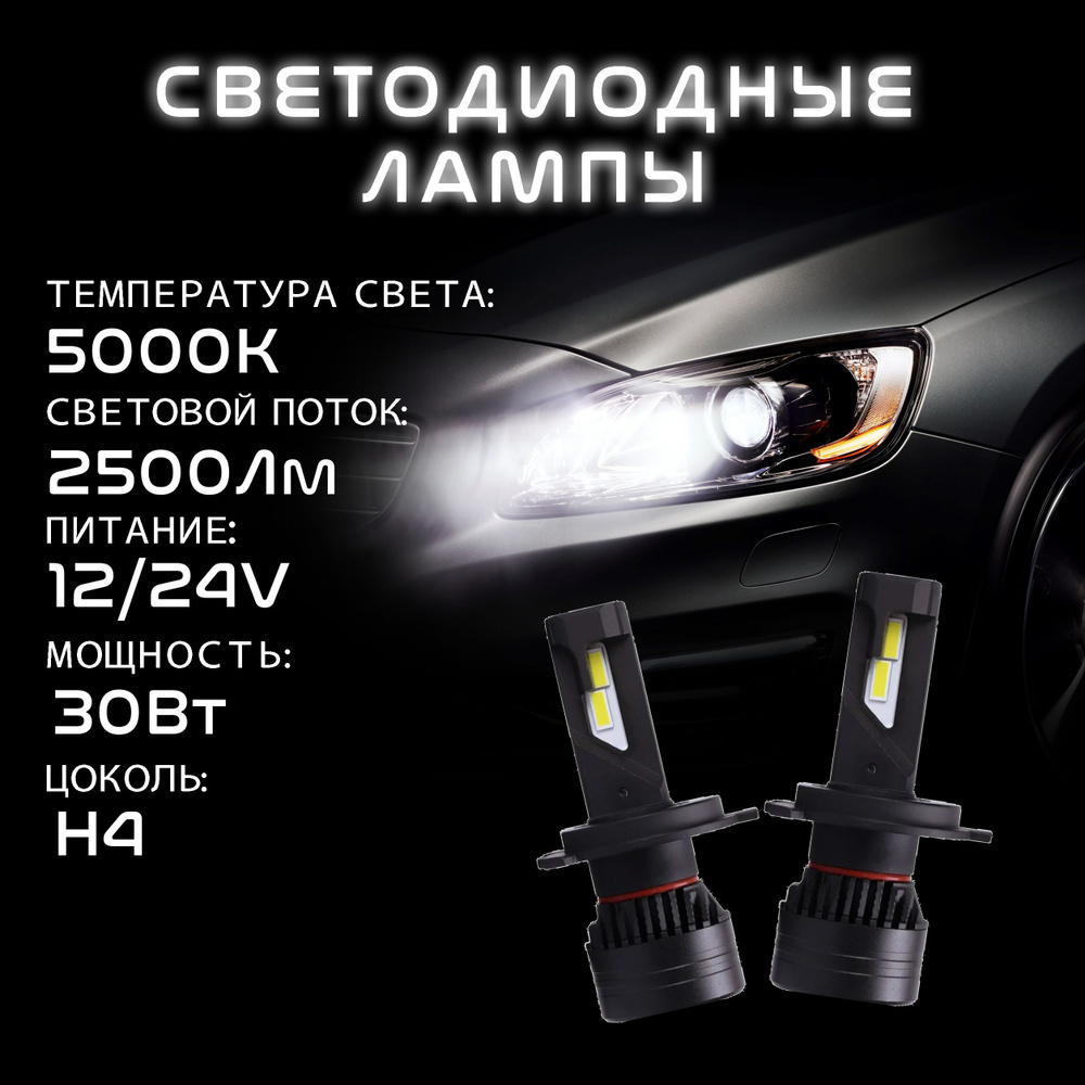 Лампа автомобильная Samrai Lights 12В/24В, 2 шт. купить по низкой цене с  доставкой в интернет-магазине OZON (1059603498)