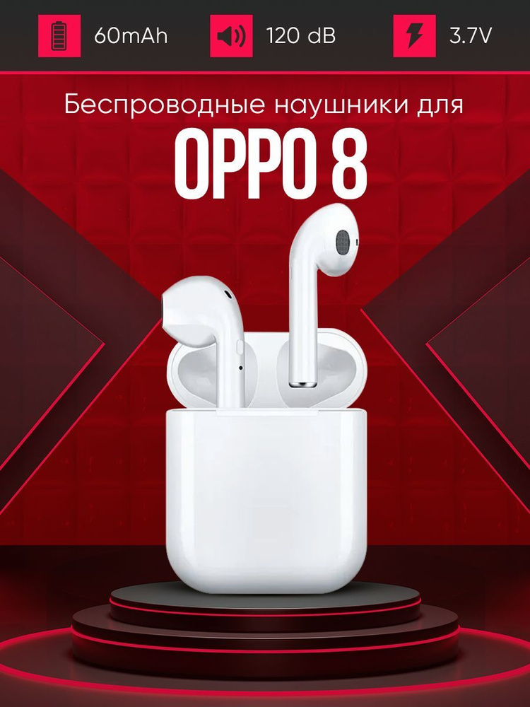 Беспроводные наушники для телефона Oppo 8 / Полностью совместимые наушники со смартфоном / i9S-TWS, 3.7V #1