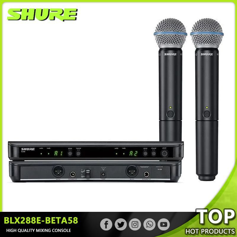 Shure Микрофон для живого вокала BLX288-BETA58, черный #1