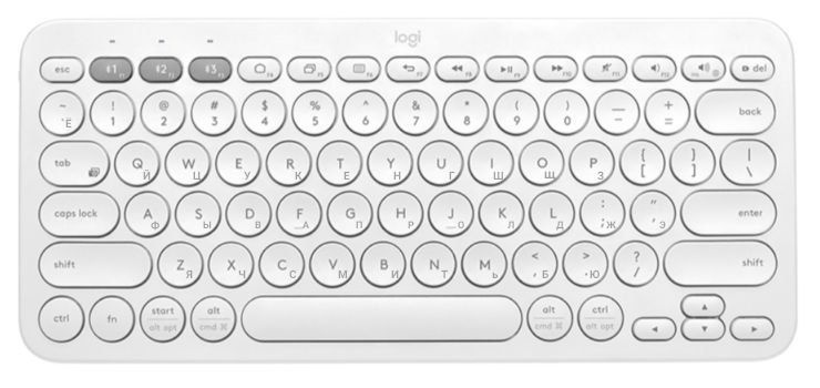 Мембранная клавиатура Logitech G беспроводная Logitech K380, Русская ...