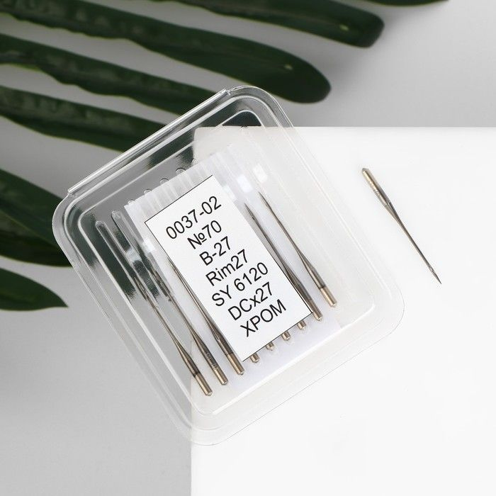 Арти, Иглы для промышленных швейных машин, краеобмёточные, №70, 10 штук ...