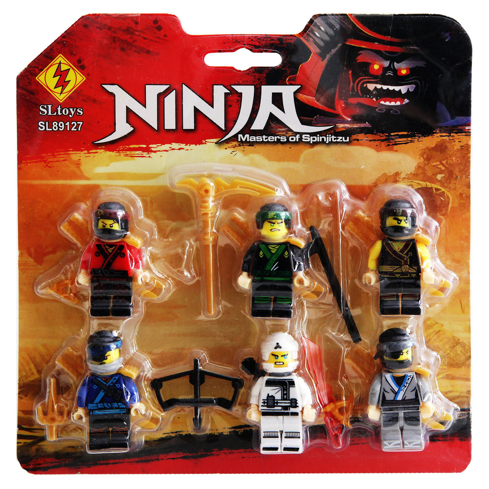 Фигурки Ниндзяго ninjago, 6 шт, Игровой набор для конструктора  #1