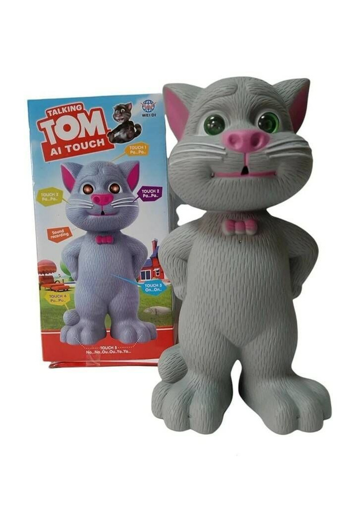 Интерактивная игрушка Говорящий кот ТОМ 22 см. / Детская игрушка Том  Говорящая Кот - купить с доставкой по выгодным ценам в интернет-магазине  OZON (1117511563)
