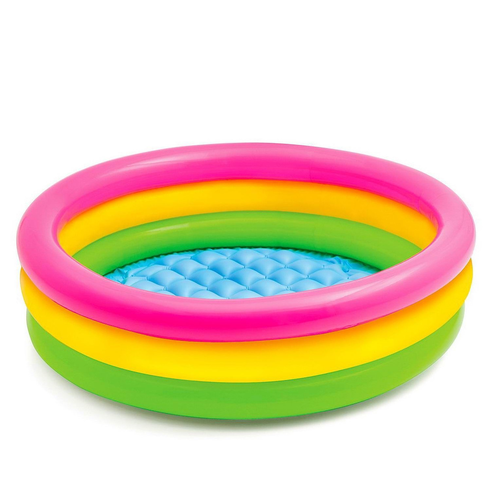 Бассейн надувной детский INTEX "Sunset Glow Baby Pool" 86х25см (1-3 года)  #1