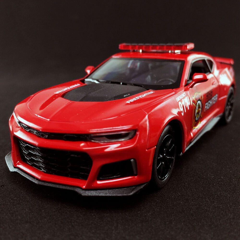 Машинка металлическая Шевроле Камаро Пожарная 2017 Chevrolet Camaro ZL1  Fire Auto Kinsmart 1:38 5399DPRKT инерционная, двери открываются - купить с  доставкой по выгодным ценам в интернет-магазине OZON (361785534)