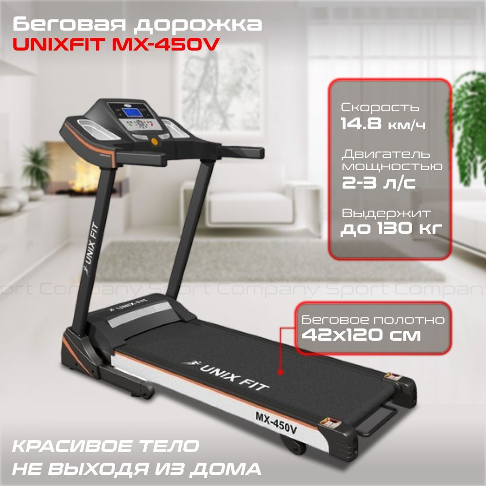 Беговая дорожка UNIX Fit Fit MX-930R/TDMX930R_черная - купить по доступным  ценам в интернет-магазине OZON (422593651)