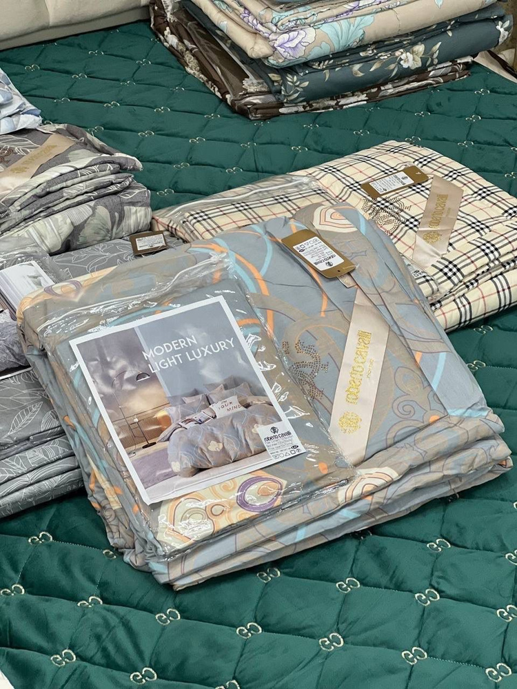 Комплект постельного белья с одеялом Roberto Cavalli ЕВРО , наволочки 50x70- купить по выгодной цене в интернет-магазине OZON (1136894964)