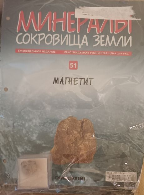 Минералы-сокровища Земли +образец минерала в подарок №51 Магнетит ...