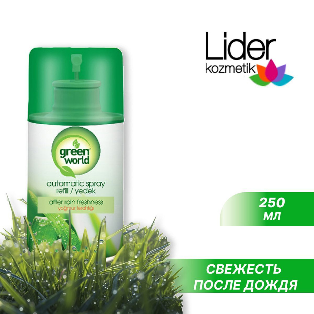 Освежитель воздуха GREEN WORLD Свежесть после дождя 250 мл #1