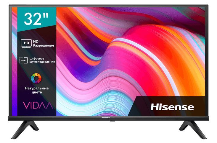 Hisense Телевизор 32A4K 32" HD, черный #1