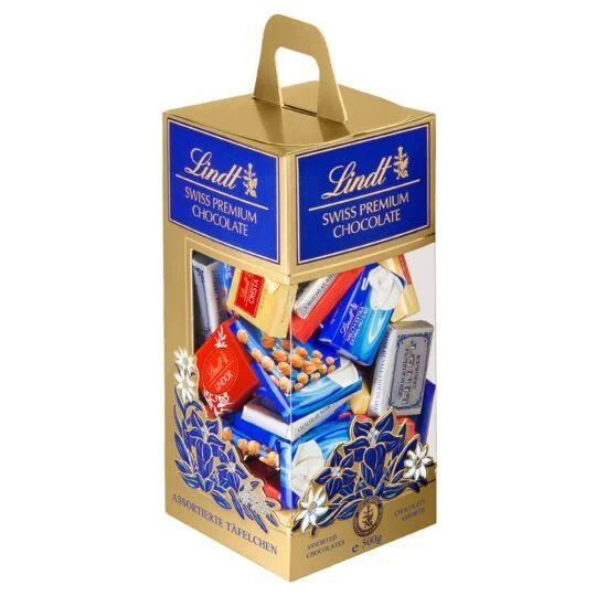 Шоколад ассорти LINDT Swiss premium chocolate Napolitains Carrier Box ...