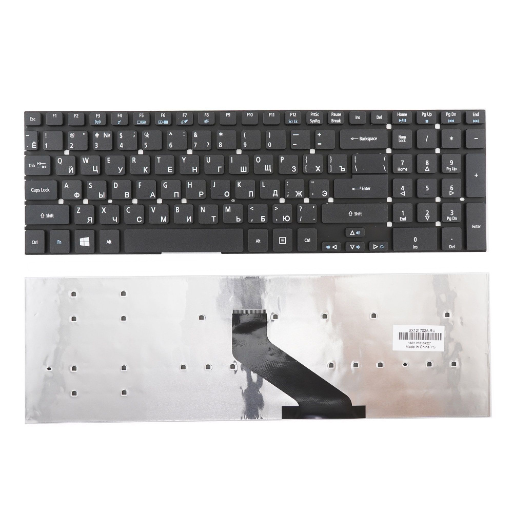 OEM Клавиатура для ноутбука Acer Aspire V5-561, V5WE2, черная, русская, Русская раскладка, черный  #1