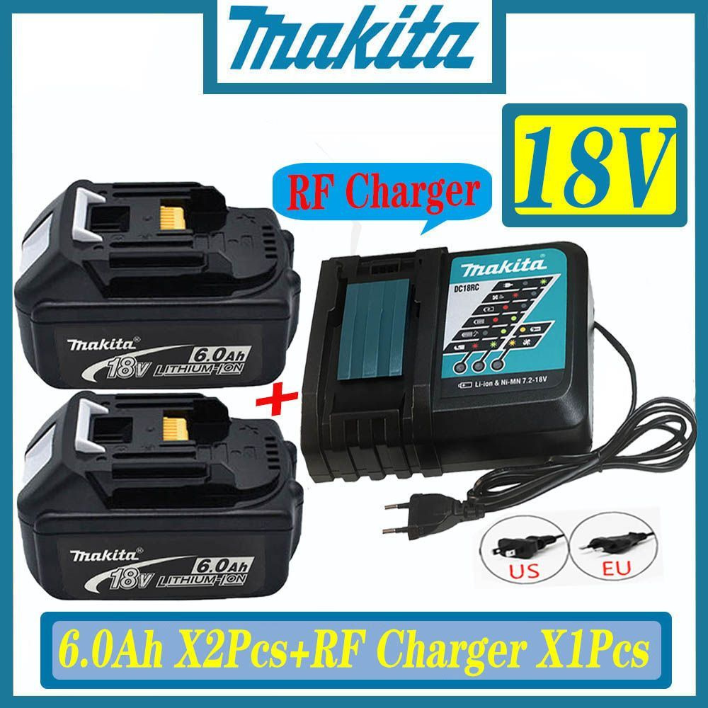Аккумулятор для шуруповерта Макита makita 18v, 6 Ач, 6000mAh, MT 1860 ...