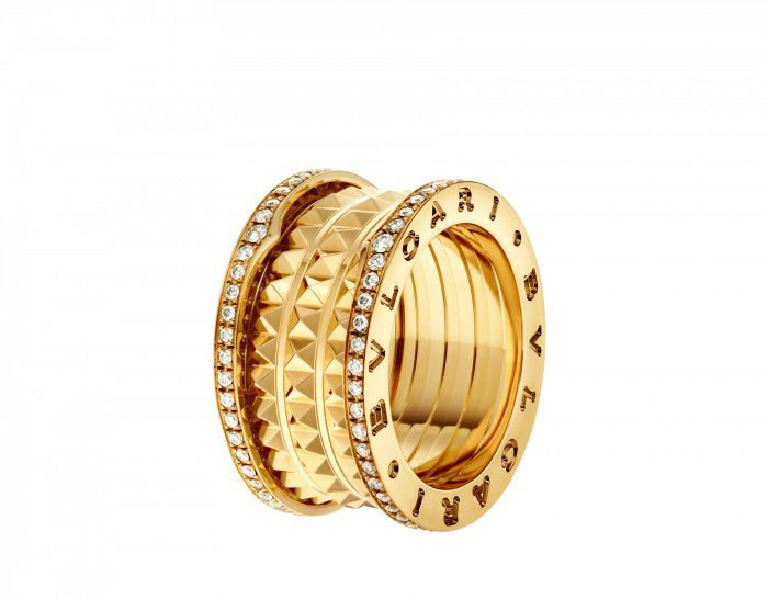 ликвидация запасов цена! outlet!BVLGARI/ BVLGARY B-Zero1 кольцо PG S #49 AN85240