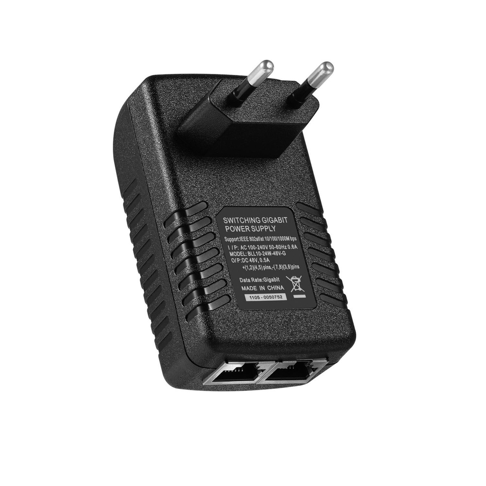 Сплиттер Гигабитный адаптер PoE-инжектора 48 В/0,5 А IEEE 802.3af/at .