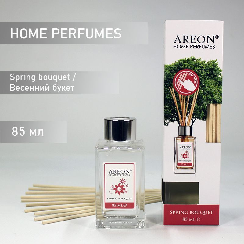 Ароматизатор интерьерный AREON (деревянные палочки) Spring bouquet / Весенний букет 85 мл  #1