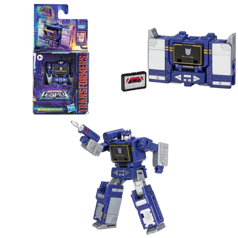 Трансформеры Hasbro Игрушка Generations Legacy Core Soundwave 3,5 дюйма (9  см) F3509