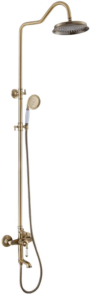 Душевая стойка ESKO ST300 Bronze с тропическим душем, со смесителем, с ...