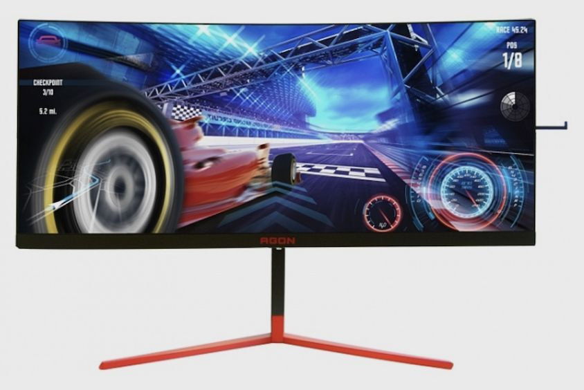 AOC 35" Монитор 35" AGON AG353UCG, 3440x1440, *VA, 200 Гц, 106 PPI, 21:9, 1000 кд/м2 #1