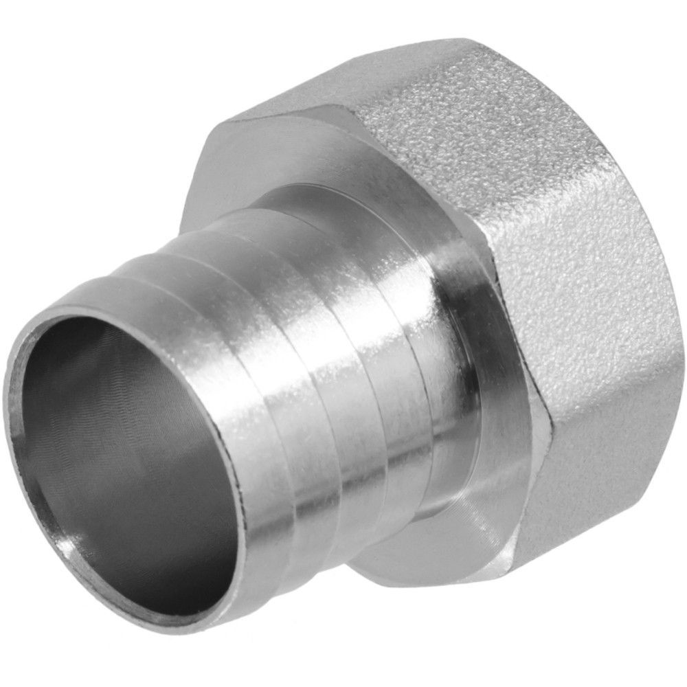 Штуцер для шланга 1\" в х 25 мм, латунный никелированный, ИС.070646 ...