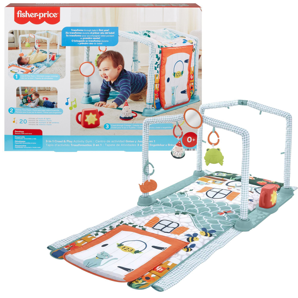 Fisher-Price, тренажерный зал 3-в-1 для ползания и игр #1