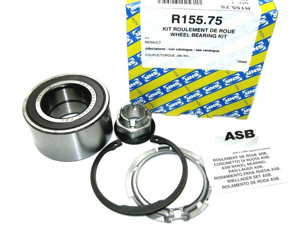 Подшипник ступицы передний SNR с ABS Largus Vesta X-Ray Logan Sandero ...