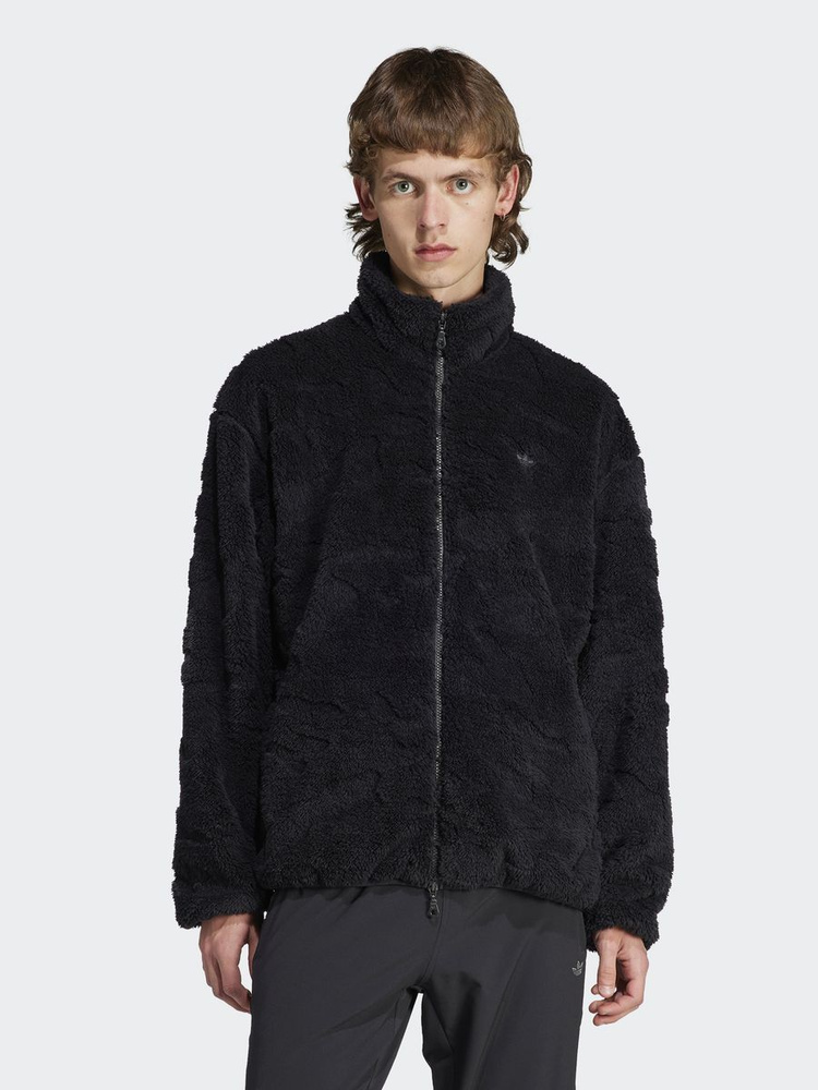 Adidas fleece bomber jacket on sale