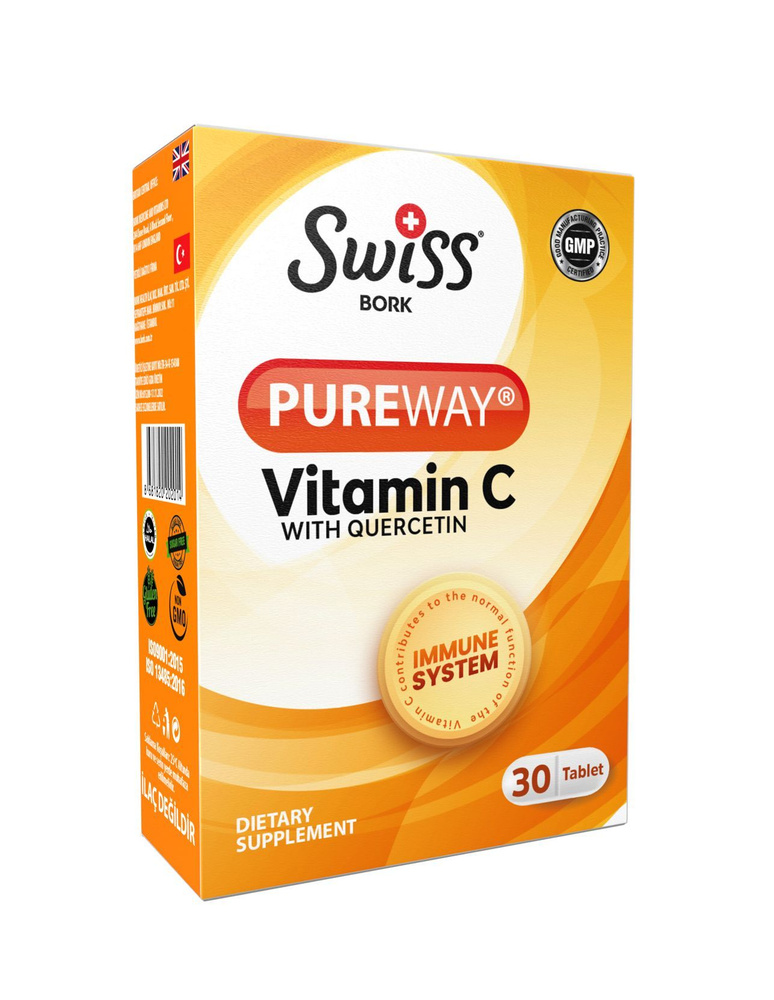 Кверцетин с витамином С Swiss Bork 30 таблеток - купить с доставкой по ...
