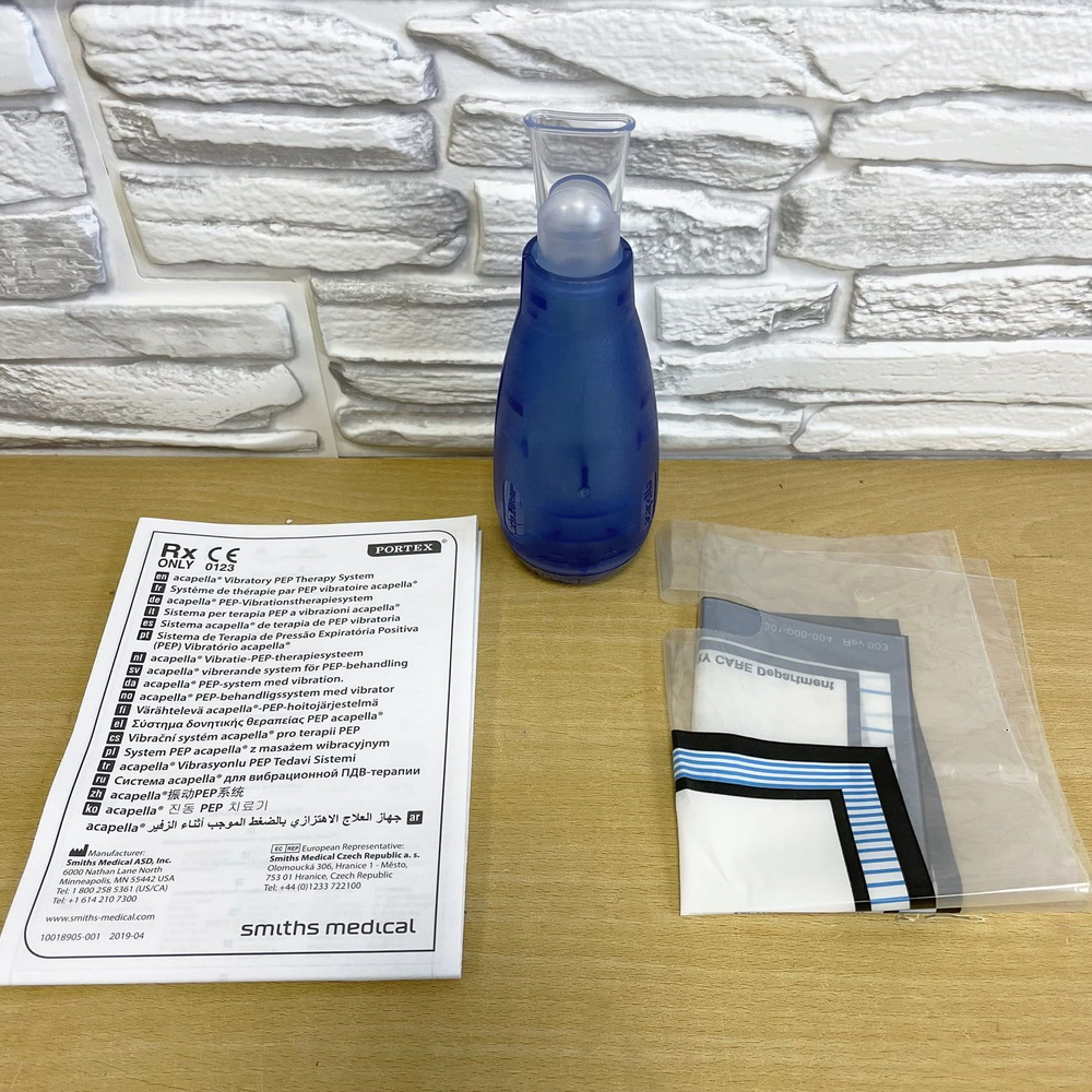 Дыхательный тренажер Acapella DM Blue с мундштуком (вибрационная PEP ...