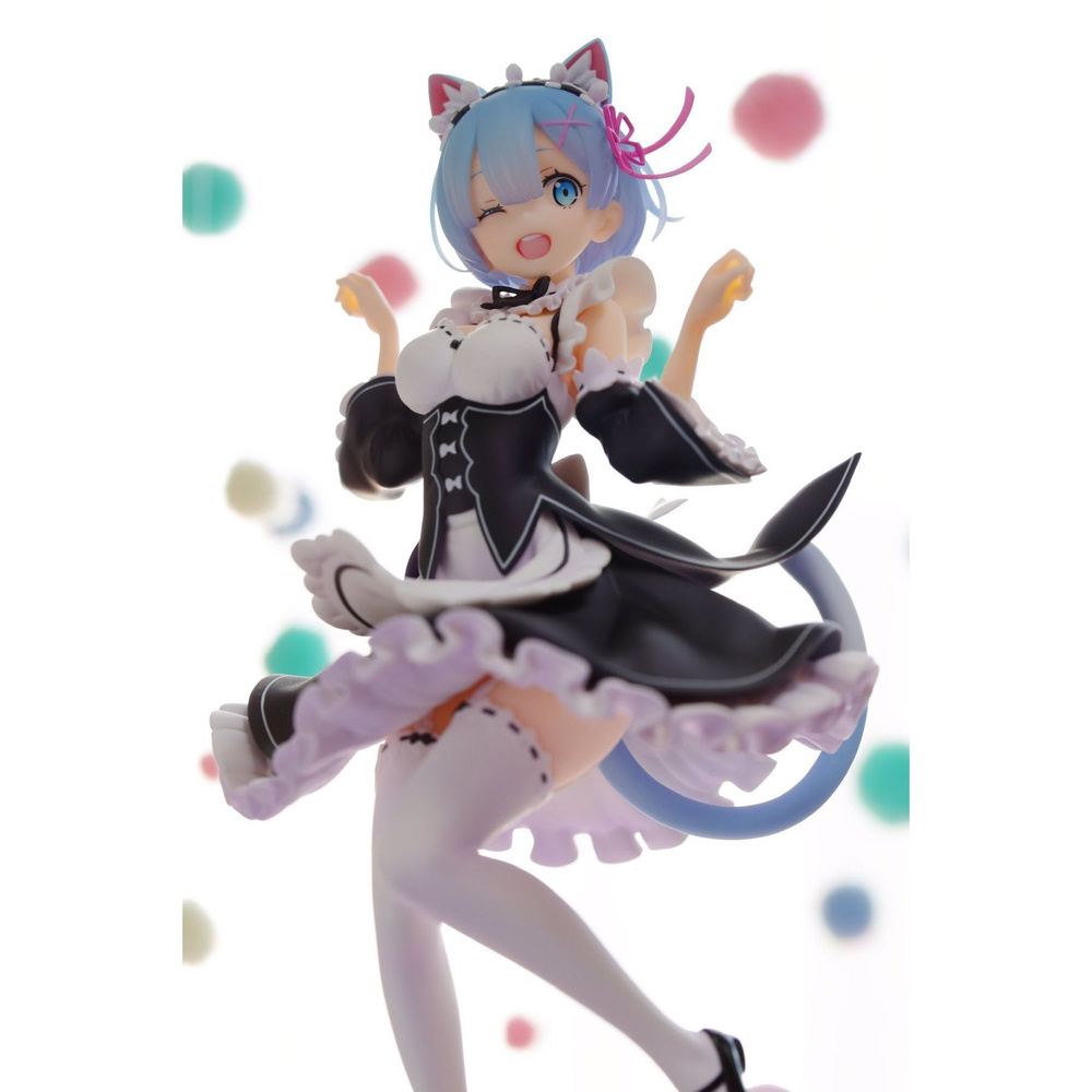 Аниме-фигурка Re:ZERO Rem Кошачье ушко горничной 23см - купить с доставкой  по выгодным ценам в интернет-магазине OZON (1292562062)