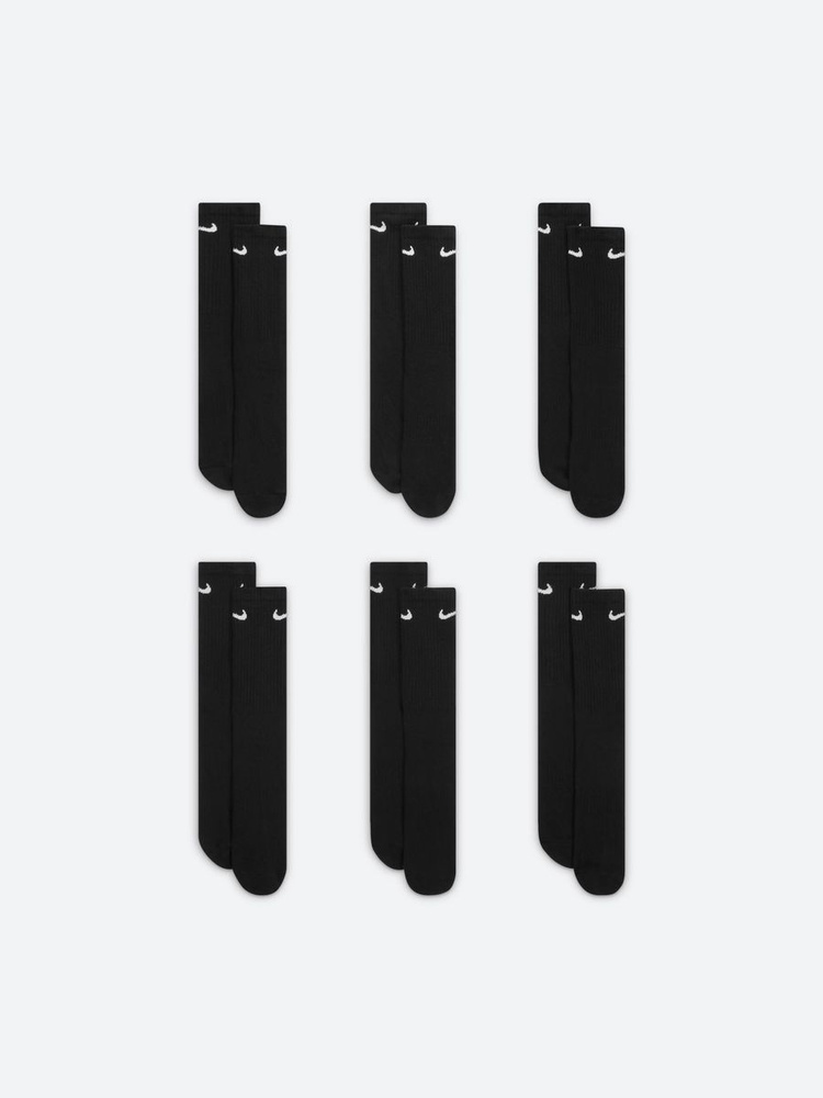 Nike Комплект носков U Nk Everyday Cush Crew 6Pr -, 6 пар - купить с ...