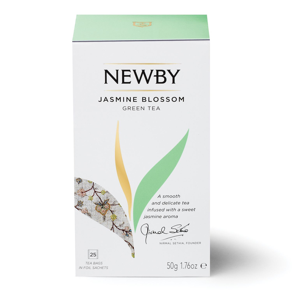 Newby Зеленый чай Цветок Жасмина в пакетиках, 25шт #1