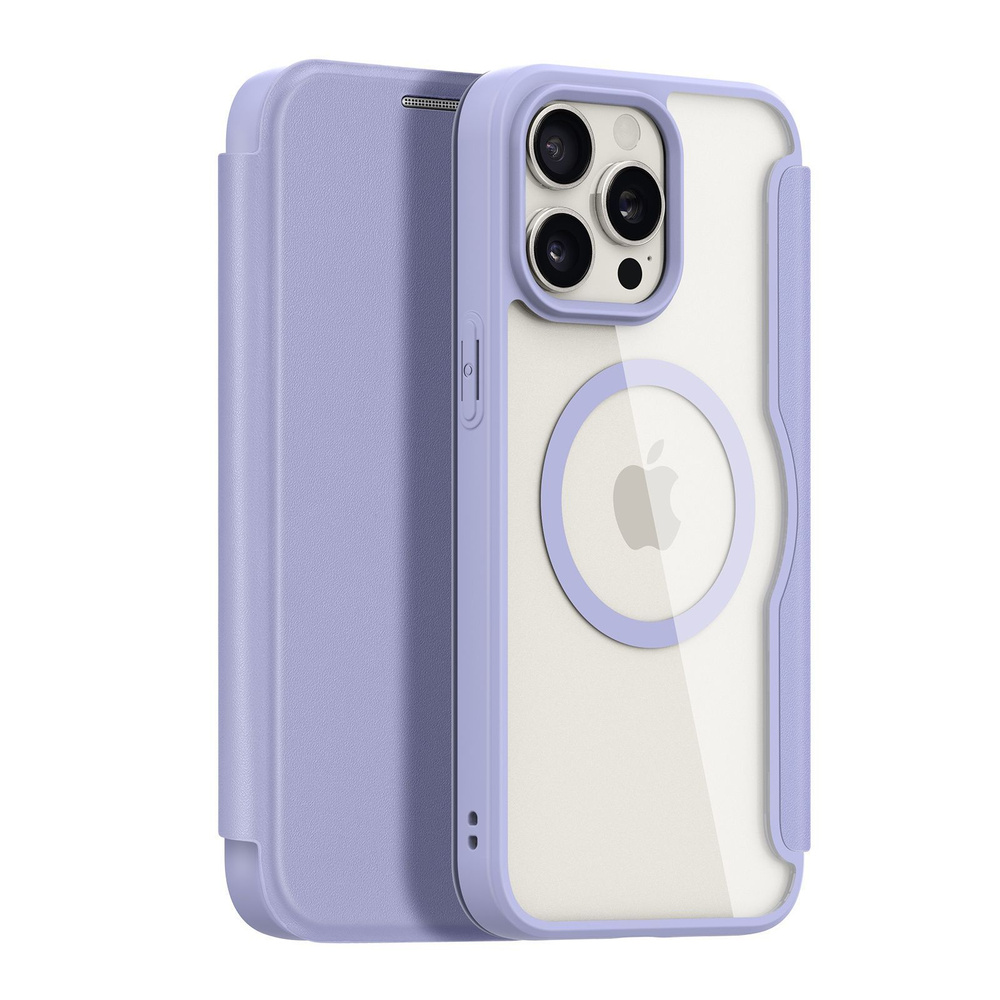 Чехол книжка Dux Ducis для iPhone 15 Pro Max (Skin X Pro с MagSafe)  фиолетовый - купить с доставкой по выгодным ценам в интернет-магазине OZON  (1250792270)