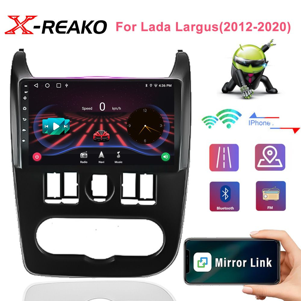 Штатная магнитола 2 дин Андроид для Рено Логан/Renault Logan Sandero ...