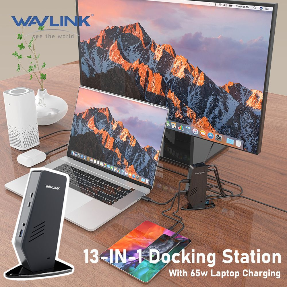 Док-станция для ноутбука WAVELINK Ultra HD с несколькими дисплеями и ...