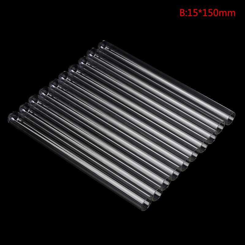 10 шт./лот, прозрачные выдувные трубки из стекла Pyrex, длинные ...