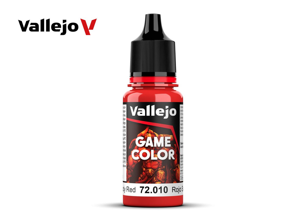 Краска Vallejo 72010 Game Color Bloody Red (Кровавый красный) #1