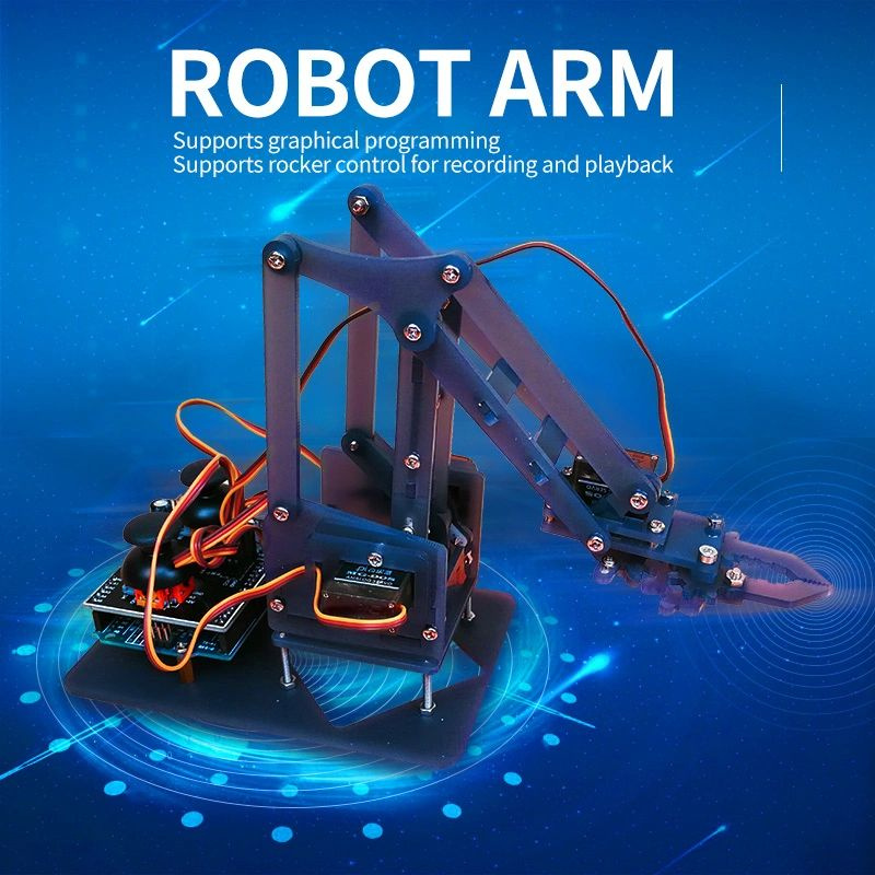 Набор для сборки и моделирования на базе Arduino UNO \"Робот-манипулятор ...