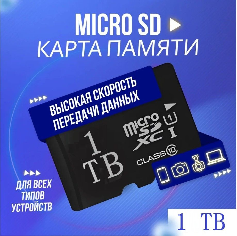 Карта памяти EVO Plus 1 ТБ - купить с доставкой по выгодным ценам в  интернет-магазине OZON (1270185791)