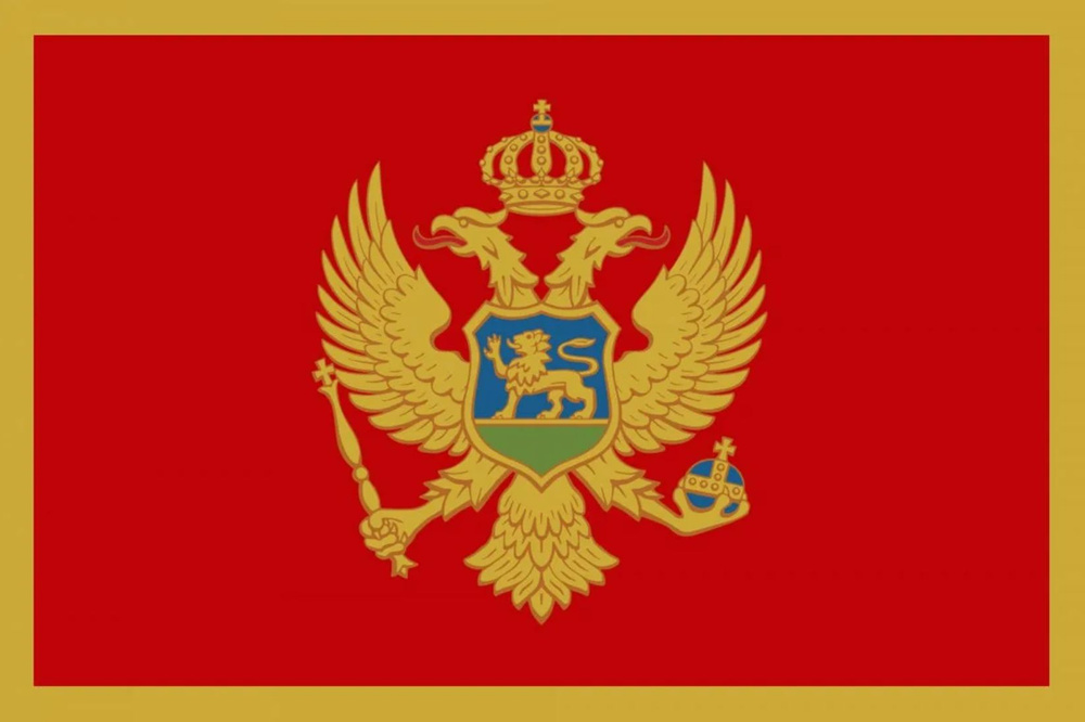 Флаг Черногории 90х135 см #1