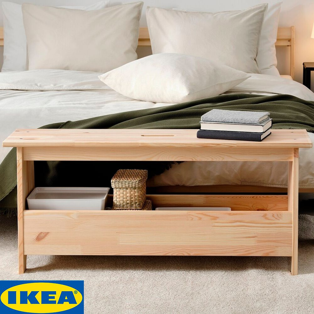 Скамья 100х25х45 см, IKEA - купить по низким ценам с доставкой в  интернет-магазине OZON (1271656856)