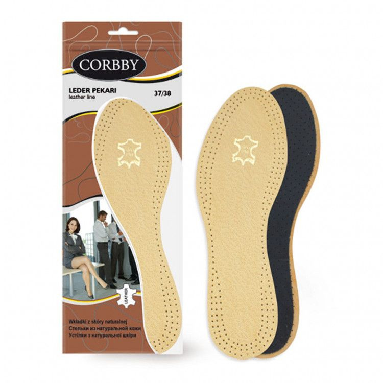 Стельки CORBBY из натуральной кожи Leder Pekari., 45-46 #1