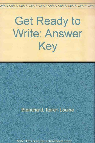 Get Ready to Write Ans Key #1